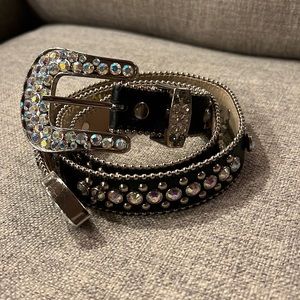 B.B. Simon Swarovski Crystal Belt